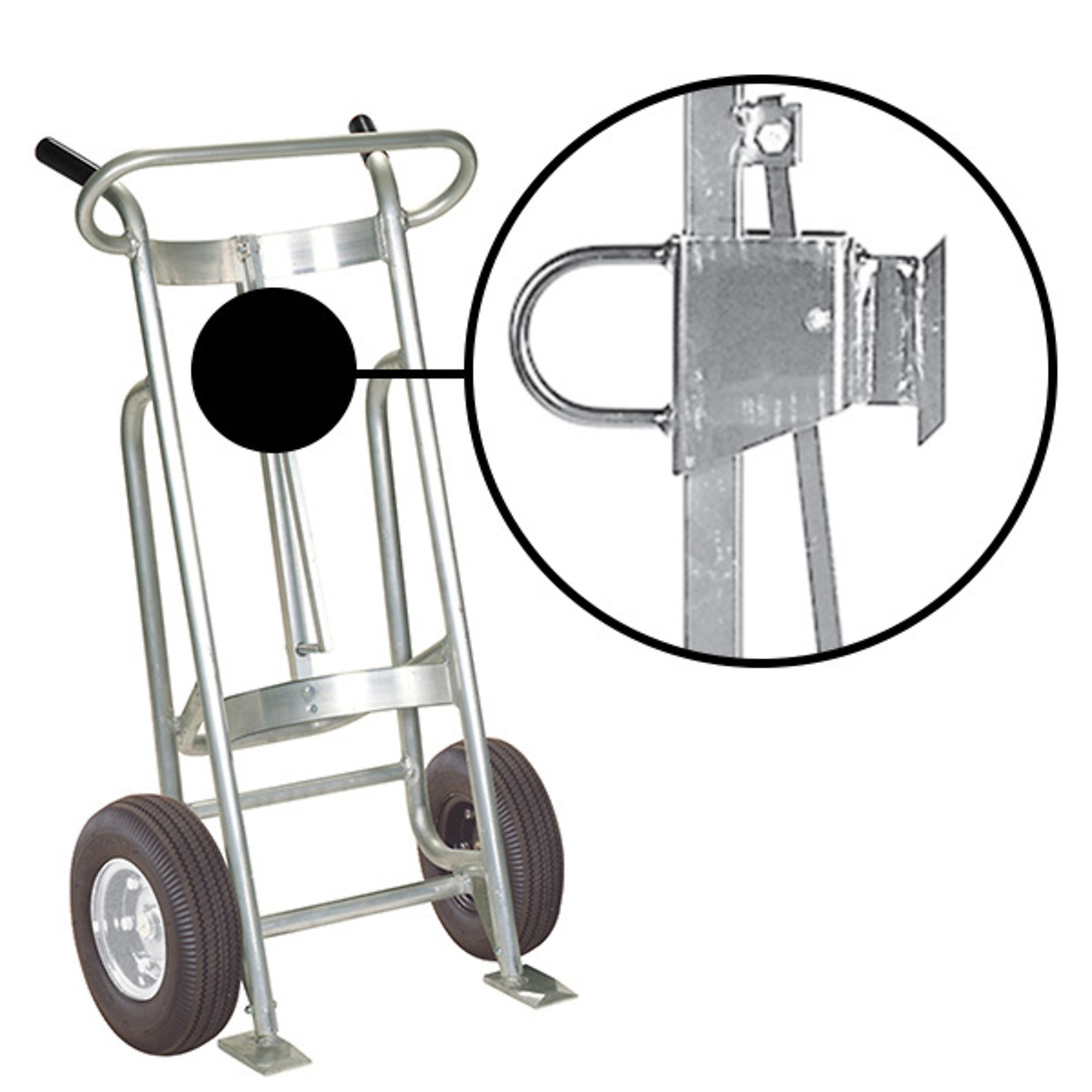 Valley Craft, 2-Wheel Drum Hand Truck, Capacity 1000 lb, Model# F81500A0F